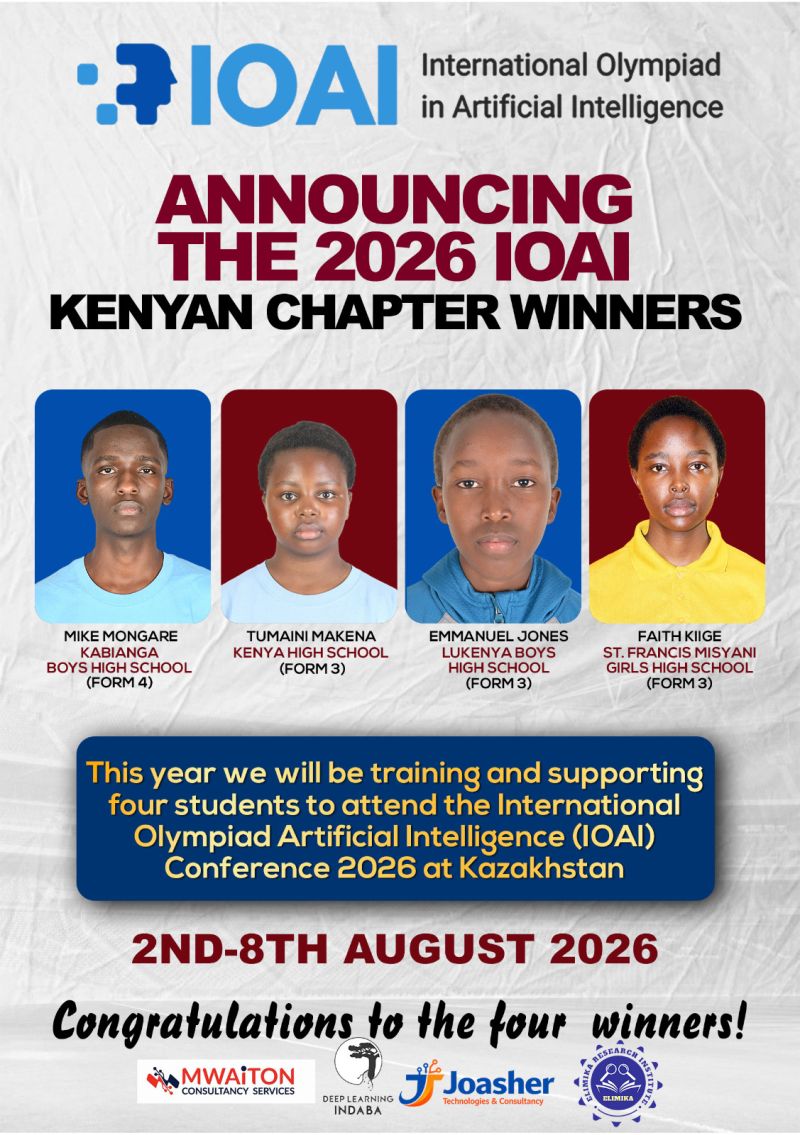 Announcing the 2026 IOAI Kenyan Chapter Winners